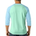 thumbnail image 5 of JGNGSHN Men's 3/4 Sleeve Raglan Baseball T-Shirts Slim Fit Henley Shirts for Man Color Block Sport Athletic Jerseys Tee Shirt, 5 of 8