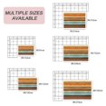 thumbnail image 6 of Orange Brown Wooden Outdoor Rug for Patio/Deck/Porch, Non-Slip Large Area Rug 4 x 6 Ft, Farmhouse Striped Modern Art Indoor Outdoor Rugs Washable Area Rugs, Reversible Camping Rug Carpet Runner, 6 of 8