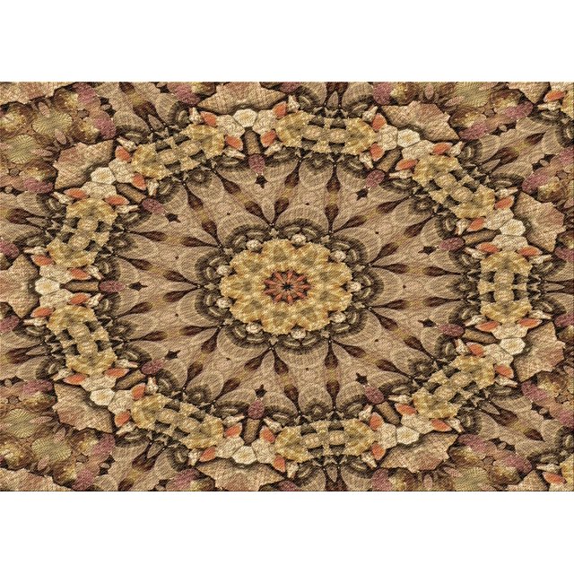 Ahgly Company Machine Washable Indoor Rectangle Transitional GoldenRod Gold Area Rugs, 6' x 9'