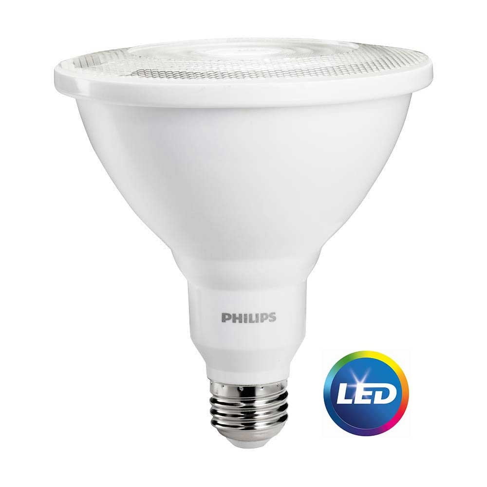 Philips LED Dimmable Flood Light Bulb, PAR38, Bright White, 100 WE
