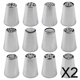 thumbnail image 1 of 2x puntas de tubería rusas, Kit de tuberías de glaseado, juego de puntas de tubería DIY para galletas, 12 Uds. 2 piezas, 1 of 7