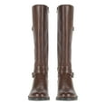 thumbnail image 4 of BareTraps Carmella Women's Boots Casual Fashion Mid Calf Knee High Faux Leather Boots w Side Zipper |  Elastic Gussets, Round Plain Toe, Chunky Block Platform Heels, Anti-Slip Rubber Outsole, 4 of 6