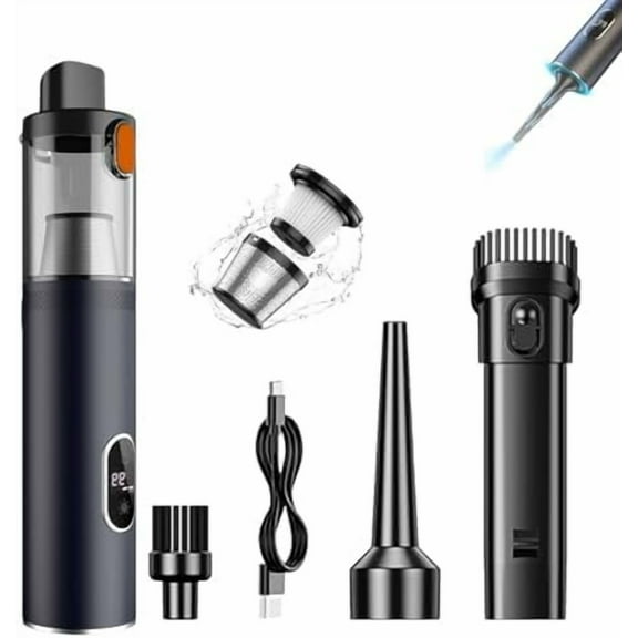 Aerovac Car Vacuum, Aerovac V-15 Pro, 16,000Pa Powerful Aerovac Car Vacuum, Cordless Aerovac Handheld Vacuum Cleaner Blow & Suction 2 in 1, Multifunctional Portable Vacuum for Home, Office, Car