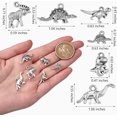 thumbnail image 2 of 120 Pieces Dinosaur Charm Pendant Antique Alloy Dinosaur Charm Tibetan Style Alloy Pendants for Jewelry Handmade Making, 2 of 9