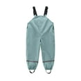 thumbnail image 2 of Delliss Toddler Girls Kids Rain Pants Waterproof Suspender Pants, 2 of 5