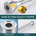 thumbnail image 6 of Clearance Hardware adapter under $5,Anti Faucet Head 360 Rotating Anti Faucet Head Anti Faucet Head With Joint 360 Rotating Flexible Faucet Extender 1PC, 6 of 7