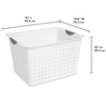 thumbnail image 3 of Sterilite Panier de Rangement pour Bac en Plastique Ultra Profond Pack (72 Blanc), 3 of 7