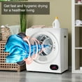 thumbnail image 4 of Ktaxon 1.6 cu. ft. Compact Electric Dryer With LCD Touch Panel & Stainless Steel Tub for Home, Apartment, Dorm,White, 4 of 9