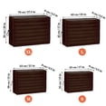 thumbnail image 3 of HOMEIORA 1pc Indoor Air Conditioner Cover AC Unit Cover for Window Units, Window AC Unit Cover for Inside, Double Insulation with Elastic Strap, 25" (L) x 17" (H) x 3.5" (D), Brown, 3 of 6