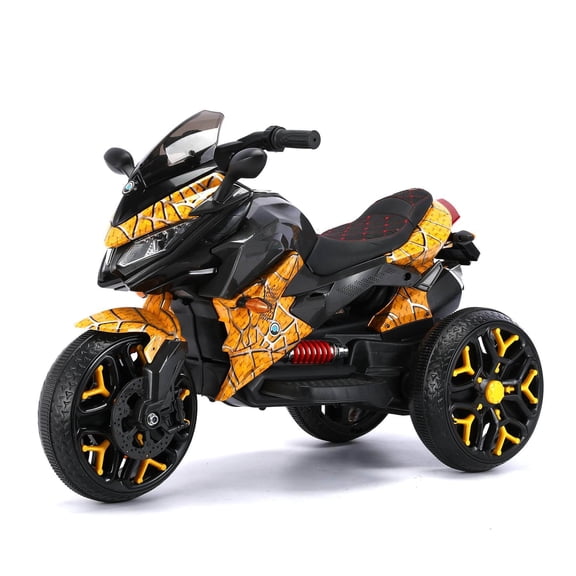 Tamco Kids Motorcycle Ride-On 3-Wheels Battery Powered Motorbike, Yellow