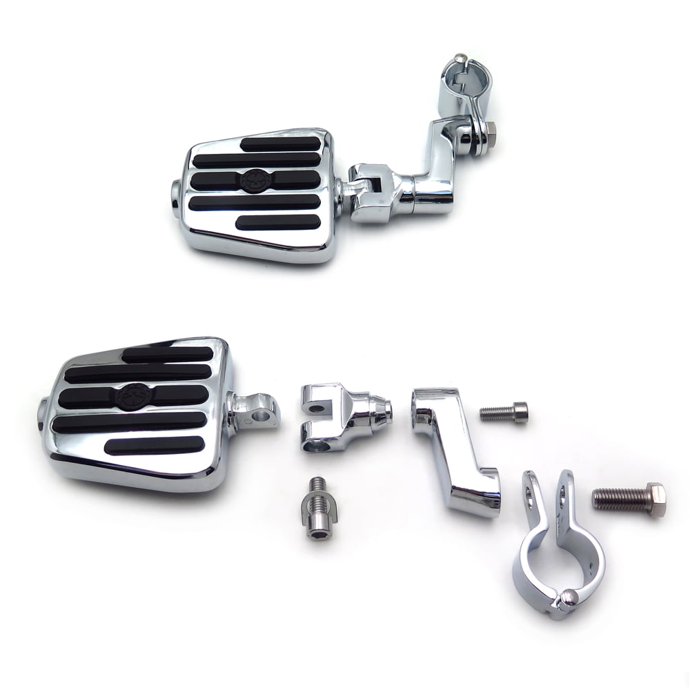 1.25 32mm Highway Short Angled Foot Peg Mounts Kit Bracket For Harley Touring e