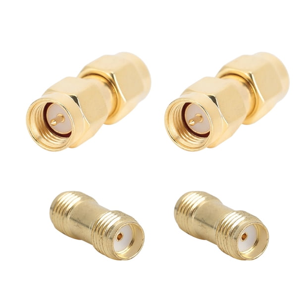 Conector macho hembra NikouMX 2 piezas SMA macho a macho Adaptador Compacto y liviano