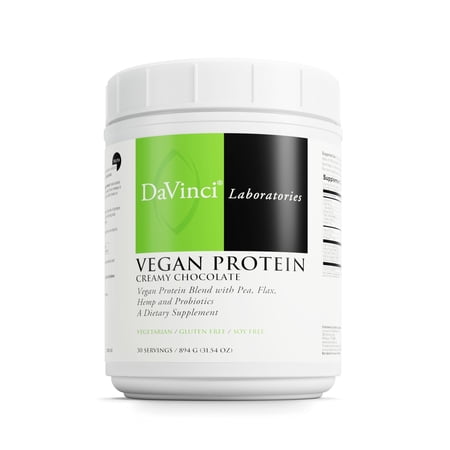 DaVinci Labs - Vegan Protein - Creamy Chocolate - 30 Servings - 31.54 Oz