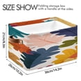 thumbnail image 4 of Autumn Oak Leaves Multicolor Square Storage Bins with Handles Collapsible Containing Box 1 Pack, 4 of 9