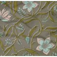 thumbnail image 4 of oneOone Cotton Poplin Twill Medium Gray Fabric Leaves & Flower Floral Sewing Fabric By The Yard Printed Diy Clothing Sewing Supplies 56 Inch Wide, 4 of 4