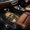 thumbnail image 4 of Cauagu Grim Coffee Skull Pattern Car Floor Mat Set of 4,Car Carpet Mats Car Mats with Anti-Slip Backing & Driver Heel Pad Universal Fit for Cars/Trucks/SUV/Vans, 4 of 6