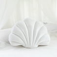 thumbnail image 4 of Hyasfey 3D Velvet Shell Pillow Soft Insert Seashell Ocean Beach Theme Throw Pillow Cozy Cushion for Home Sofa Office Couch, 4 of 8