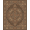 Brown Orange Gray, Pattern 1, variant on ODIKA 8'x10' Washable Area Rug Farmhouse Earthy Distressed Border Circle Cowboy Grain Vintage Playful for Living Room, Under Sectional, Family , Durable, Non-Slip