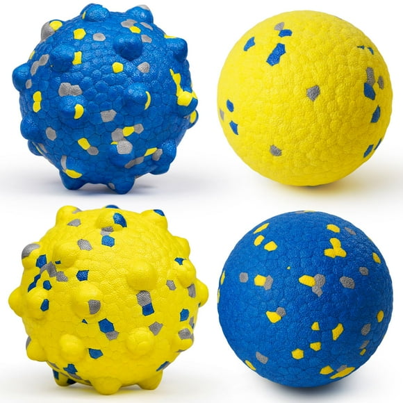 Pelotas de tenis Moonorange para perros, grandes e indestructibles, paquete de 4