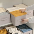 thumbnail image 5 of Under $10 Storage Bins, Hwkond Wardrobe Clothes Storage Box Clothes Organizing Box Fabric Household Pants Storage Box Artifact Drawer Folding, 5 of 6