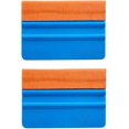 thumbnail image 1 of High Quality with Suede Edge for Car Vinyl Wrapping, Durable Window Film Squeegee, Squeegee Decal Sticker (Pack of 2, Orange), 1 of 5