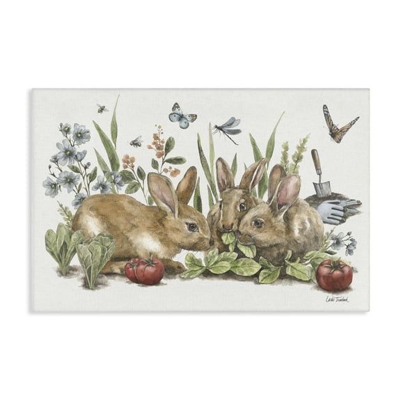Stupell Industries Rustic Lodge Garden Patch Scene Canvas Art, 24 x 16, by Leslie Trimbach