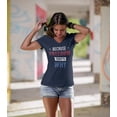 thumbnail image 2 of 4th of July Because Freedom Women's Juniors Soft T Shirt, 2 of 5