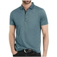 thumbnail image 1 of pstuiky camisetas para hombre, Blusa informal de cuello redondo y manga corta con bolsillos y colores contrastantes para hombre ropa de hombre l, 1 of 6