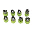 thumbnail image 2 of Vegetable Cutter Shapes Set,8 PCS Mini Cookie Cutters Set Fruit Cookie Pastry Stamps Mold for Baking and Food Supplement Tool Accessories （Green）, 2 of 6