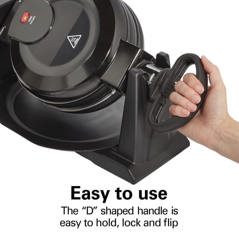 Hamilton Beach Double Belgian Waffle Maker with Rotating Design photo 6
