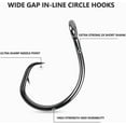 thumbnail image 6 of UCEC Stronger High Carbon Steel Fishing Hooks, 4-8", 6 of 6