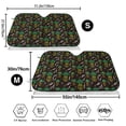 thumbnail image 3 of Kdxio Pineapples Print Windshield Sun Shade,UV Rays and Sun Heat Protection,Sunshade for Car Windshield,Car Shade Front Windshield - Small, 3 of 6