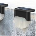 thumbnail image 3 of Solar Deck Lights Outdoor Step Lights Led Solar Lamp Fence Lights For Garden Yard White Black Shell 4pcs, 3 of 4