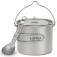 thumbnail image 1 of Outdoor Cup Lixada 750ml / 900ml / 1100ml Olla de titanio liviana con spork plegable para acampar al Lixada Outdoor Cup, 1 of 7
