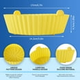 thumbnail image 2 of 2 Pcs Panier en Silicone pour Friteuse à Air Chaud Réutilisable Résistant à la Chaleur Sans BPA Accessoires pour Friteuse à Air Doublures en Papier de Remplacement pour Four Micro-Ondes, 2 of 7
