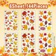 thumbnail image 3 of 6 sheets Autumn Leaf Window Stickers - Vibrant Fall-Themed Decals for Seasonal Home Decor Classic PVC Static Cling Panels, 3 of 5