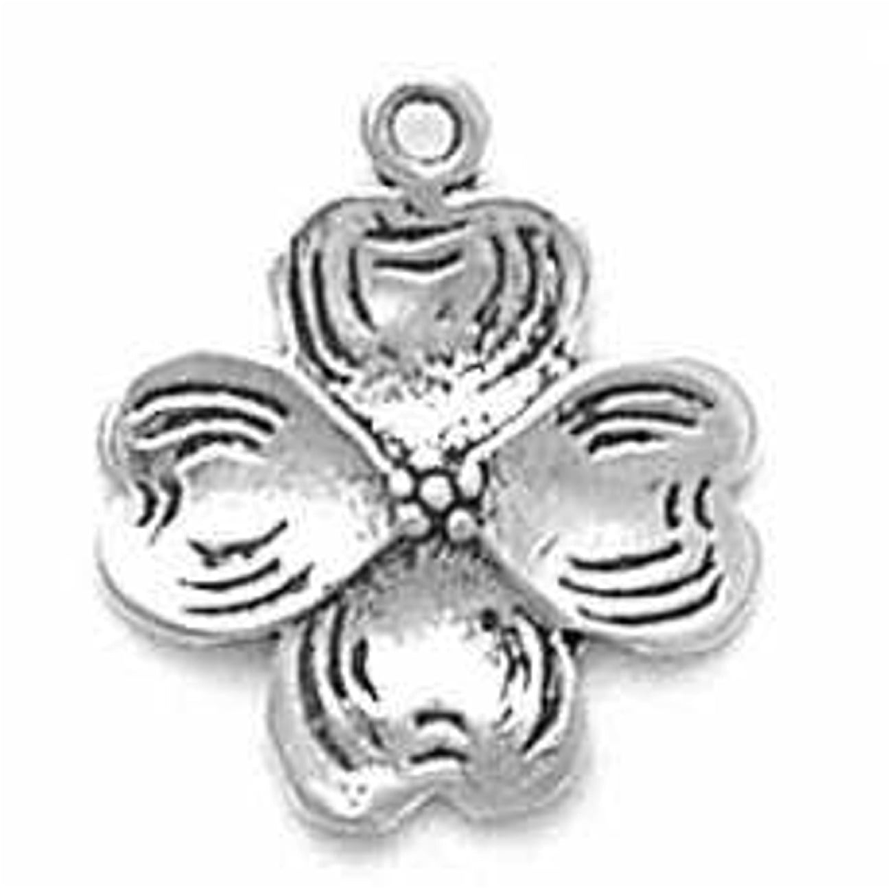 Sterling Silver Girls .8mm Box Chain 3D Flower Garden Watering Can Pendant Necklace