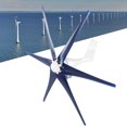 thumbnail image 1 of 6 Blade 200W Wind Turbine Generator, Easy to Install Wind Turbine Generator Kit, Mini Portable for Home Use Stable  Blue,Black, 1 of 7