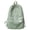 Green, variant on Women’s Large Capacity Casual Backpack Solid Color School Bag for Students Lightweight Daypack for Travel Purple One Size