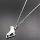 thumbnail image 1 of Pendientes para mujer, regalos para mujer, adorable collar con colgante de doble cara de patín de hielo para niñas y mujeres, collar de patín 3D, 1 of 5