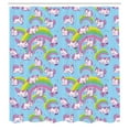 thumbnail image 3 of Ambesonne Unicorn Shower Curtain, Cartoon, 69"Wx75"L, Multicolor, 3 of 5