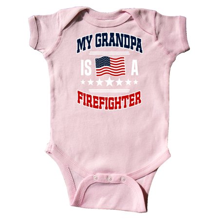 

Inktastic Grandpa is a Firefighter Grandson Gift Baby Boy or Baby Girl Bodysuit