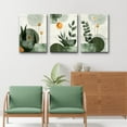 thumbnail image 6 of Boho Wall Art for Bedroom Canvas Wall Decor for Living Room Office Abstract Decorations Plant Wall Paintings Geometry Wall Pictures Artwork Modern Bathroom Home Decor Ready to Hang 3 Piece, 6 of 6