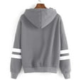 thumbnail image 2 of Aloohaidyvio Hoodies,Womens Long Sleeve Stripe Print Jumper Hoodie Sweatshirt Pullover Tops, 2 of 4