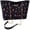 Black, variant on Vjnyvs Women's Floral Chain Tote Bag, Large Shoulder Handbag with Bow Detail for Daily Use