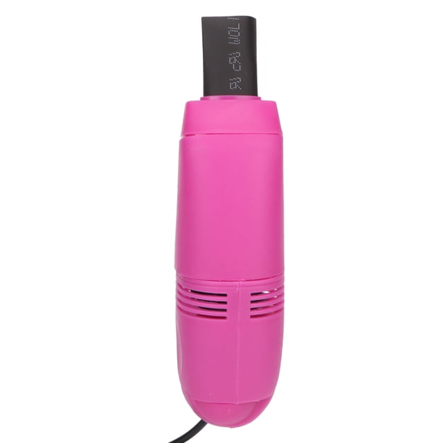 Mini Keyboard Vacuum Cleaner, Portable Intelligent Cooling Brush Head Stable Current USB Mini Keyboard Dust Vacuum for Crumb Rose Red,Black