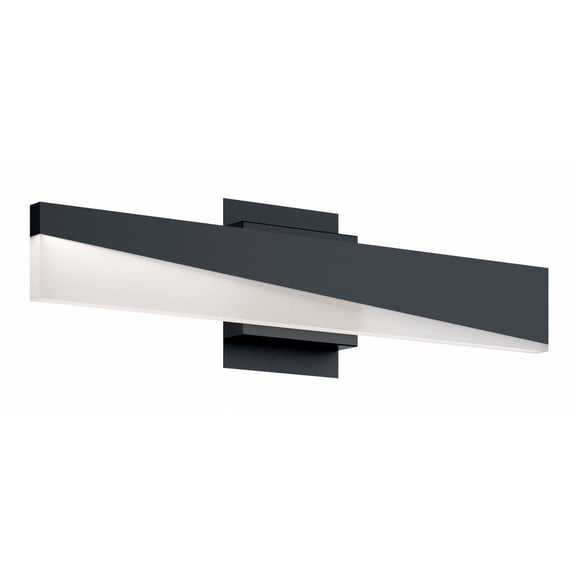 SLNV2403LAJUDBK AFX Slant - 23W 1 LED Bath Vanity-3 Inches Tall and 3 Inches Wide-Black Finish