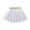White, variant on Odeerbi Princess Skirt for Girls Tutu Skirt Toddler Cute Party Dance Skirt Solid Color Net Yarn Sequins Star Tulle White