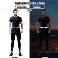 thumbnail image 3 of Paquete de 2: equipo de seguridad reflectante con cinturón brillante, cinturón Pt, para correr, andar en bicicleta, maratón, militar, 3 of 5
