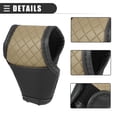 thumbnail image 4 of Funda universal para palanca de cambios de coche, funda para palanca de cambios, funda para palanca de cambios automática, moderna, piel sintética, color negro y beige, 4 of 7